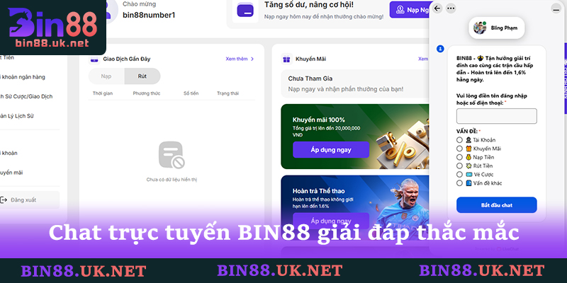 Cập nhật cách Liên Hệ BIN88: Hỗ Trợ 24/7 tết 2026 mới nhất 1 Chat trực tuyến BIN88 hỗ trợ giải đáp thắc mắc ngay lập tức